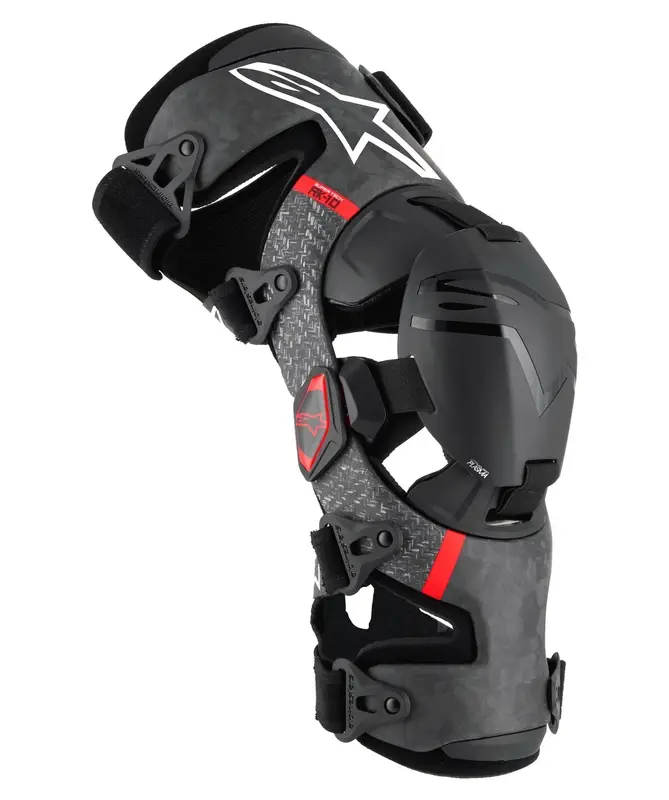 Kolenní ortézy Alpinestars Supertech RK-10 Plasma černo-červené Časově Omezené