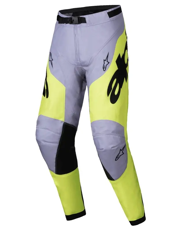 Cenově Výhodný Motokrosové kalhoty Alpinestars Racer Veil šedo-fluo žluté