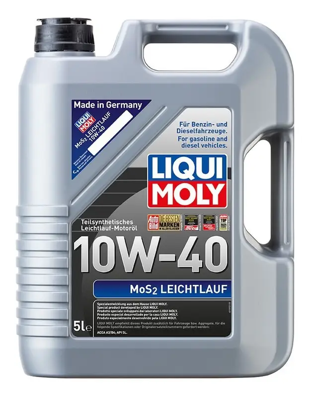 Víkendová Akce Polosyntetický motorový olej LIQUI MOLY MoS2 Leichtlauf 10W-40 5 l