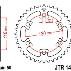 Speciální Cena Řetězová rozeta JT JTR 1420-40 40 zubů, 530