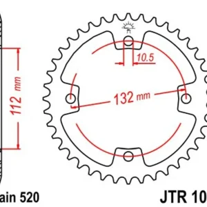 Vrácení Zdarma Řetězová rozeta JT JTR 1072-36 36 zubů, 520