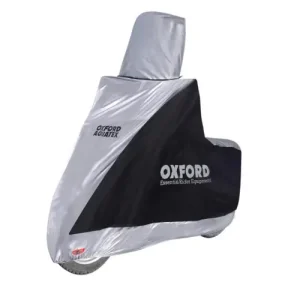 plachta na motorku Aquatex Highscreen Scooter provedení pro vysoké plexi, OXFORD (černá/stříbrná, uni velikost) Poslední Šance