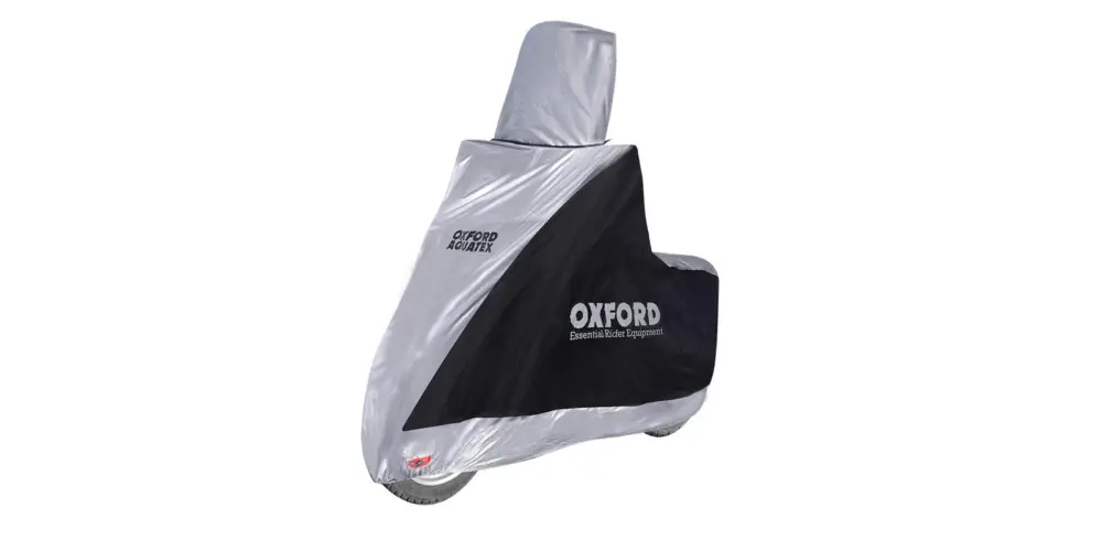 plachta na motorku Aquatex Highscreen Scooter provedení pro vysoké plexi, OXFORD (černá/stříbrná, uni velikost) Poslední Šance
