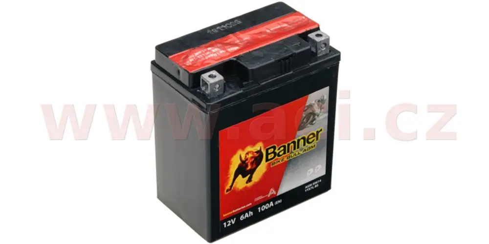 Koupit Online baterie 12V, YTX7 l-BS, 6Ah, 100A, BANNER Bike Bull AGM 114x71x131