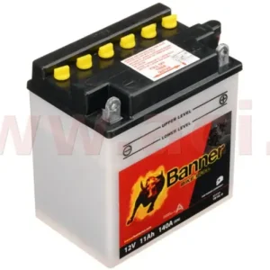 Top Prodej baterie 12V, YB10 l-B, 11Ah, 140A, BANNER Bike Bull 135x90x145