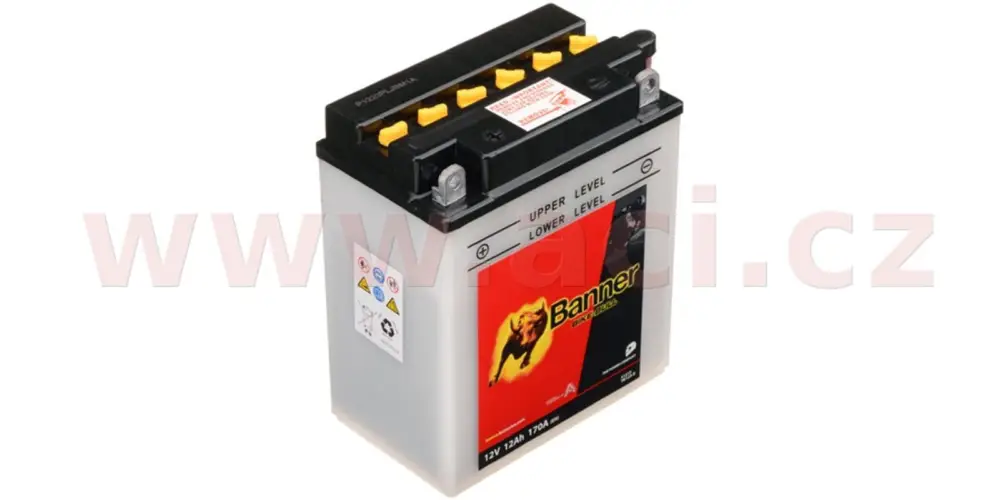 baterie 12V, YB12A-B, 12Ah, 170A, BANNER Bike Bull 134x80x160 Poslední Šance