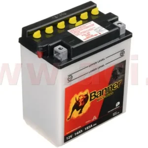 Nízká Cena baterie 12V, YB14 l-A2, 14Ah, 185A, BANNER Bike Bull 134x89x166