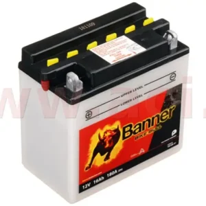 Výprodej baterie 12V, YB16B-A1, 16Ah, 180A, BANNER Bike Bull 160x90x161