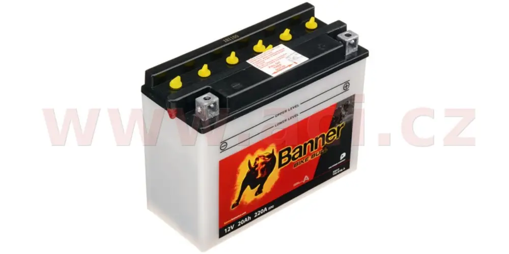 baterie 12V, Y50-N18 l-A, 20Ah, 220A, BANNER Bike Bull 205x90x162 Nízká Cena