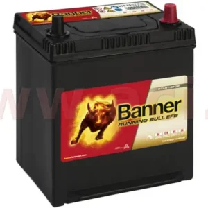 38Ah baterie, 400A, pravá BANNER Running Bull EFB 187x127x204(226) (pro vozidla Mazda, Mitsubishi, Nissan, Subaru, Toyota) Poslední Šance