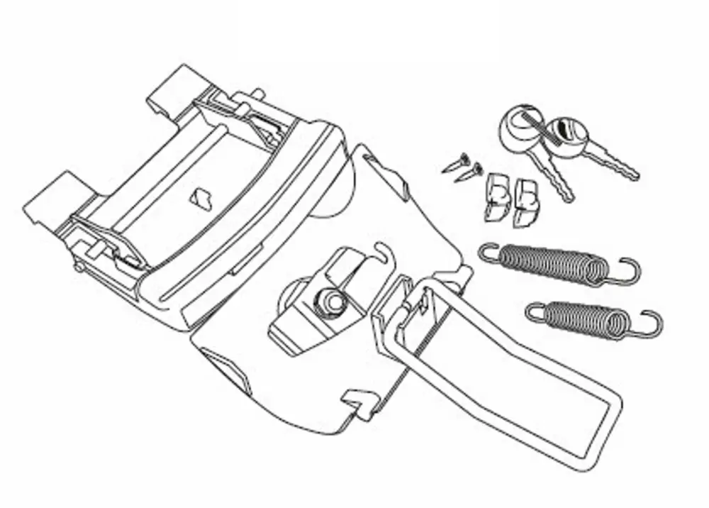 Zamykací mechanismus SHAD D1B46MAR for SH46 Vysoce Kvalitní
