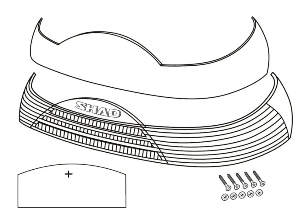 Must-Have Odrazky SHAD D1B465CAR for SH46 červená