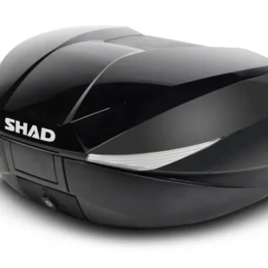 Nejprodávanější Vrchní kufr na motorku s barevným krytem SHAD SH58X Lesklá černá se zámkem PREMIUM