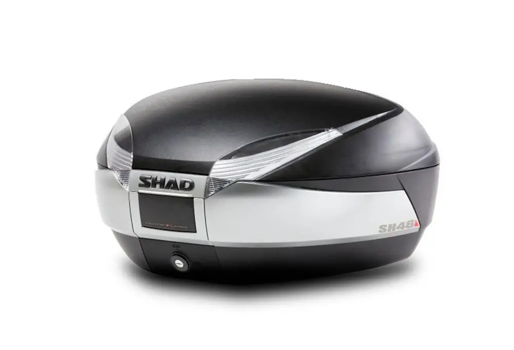 Vrchní kufr na motorku SHAD SH48 D0B48400 nový titan se zámkem PREMIUM SMART Nejlepší Volba