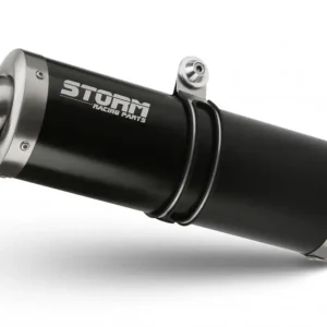 Výfuk kompletní 2x1 STORM OVAL K.059.LX1B černá Víkendová Akce