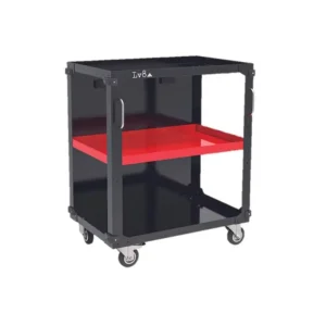 Top Prodej Trolley with 3 shelves LV8 EQC3RS.7605.R L800 black with red shelves