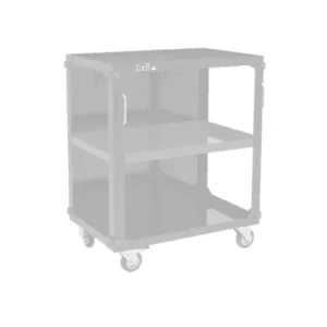 Under table trolleys with 3 shelves LV8 EQC3RS.7605.G L.800 zelená Novinka