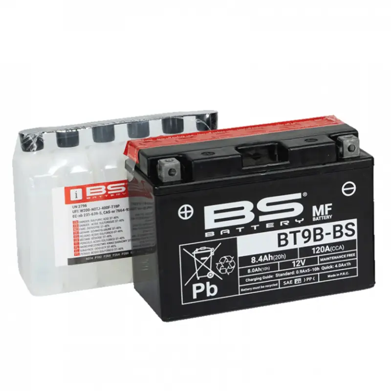 Cenový Hit Bezúdržbová motocyklová baterie BS-BATTERY BT9B-BS (YT9B-BS)