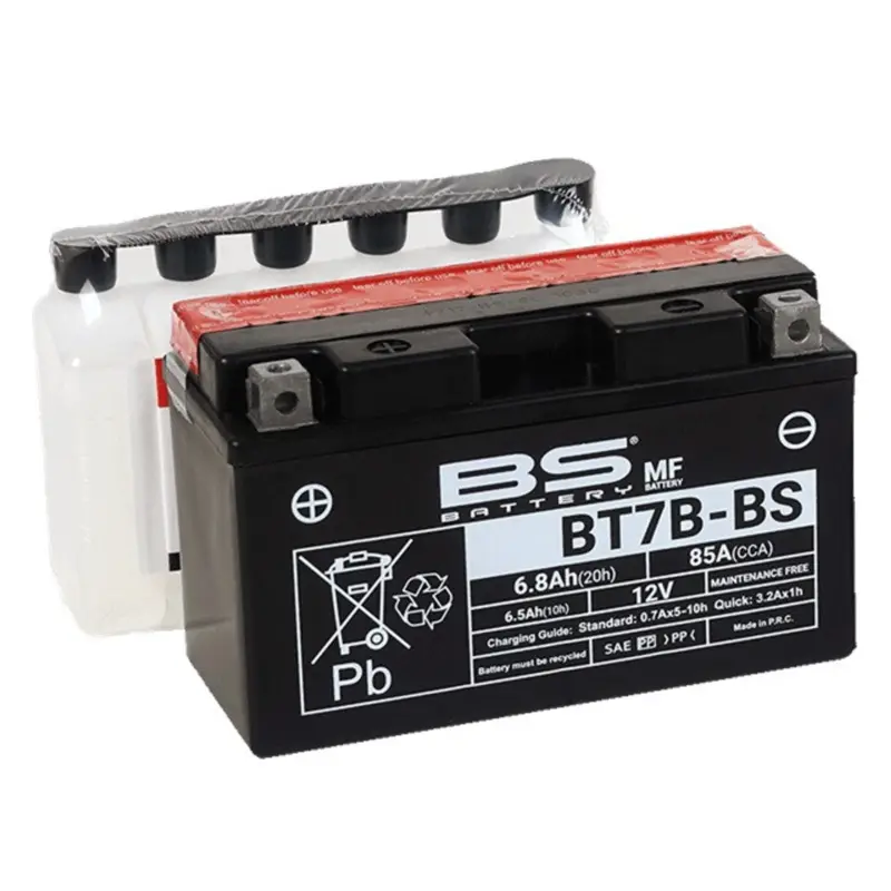 Novinka Bezúdržbová motocyklová baterie BS-BATTERY BT7B-BS (YT7B-BS)