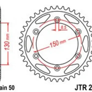 Vrácení Zdarma Řetězová rozeta JT JTR 298-40 40 zubů, 530