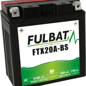 Vysoce Kvalitní Bezúdržbová motocyklová baterie FULBAT FTX20A-BS (YTX20A-BS)