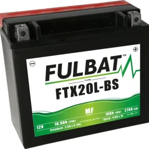 Bezúdržbová motocyklová baterie FULBAT FTX20L-BS (YTX20L-BS) Horká Nabídka