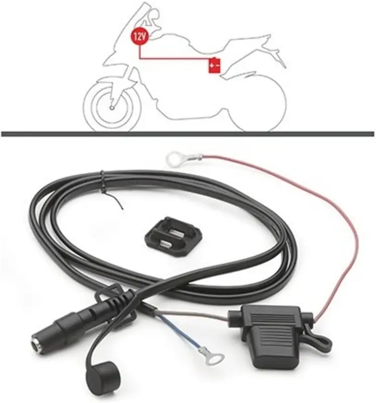 12V zásuvka na motocykl s uchycením na řídítka KAPPA Akční Nabídka