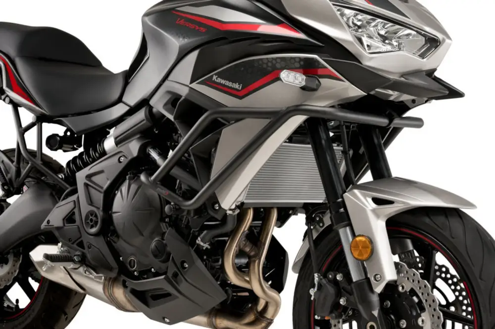 Ochranné rámy motoru PUIG d 25mm černý pro KAWASAKI Versys 650 (2015-2021) Autentický