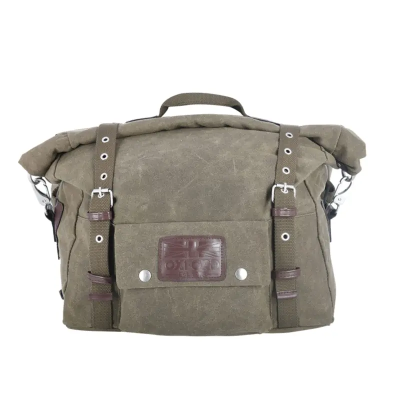 boční brašny na motocykl Heritage, OXFORD - Anglie (zelené khaki, objem 40 l, pár) Bezpečná Platba