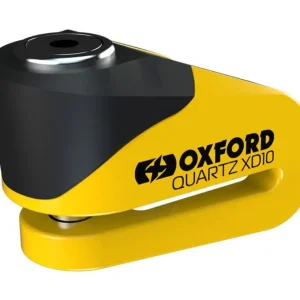 Nejprodávanější zámek kotoučové brzdy Quartz XD10, OXFORD (žlutý/černý, průměr čepu 10 mm)