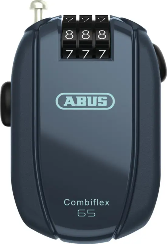 Cenově Výhodný svinovací lankový zámek Combiflex Midnight blue (délka 65 cm), ABUS