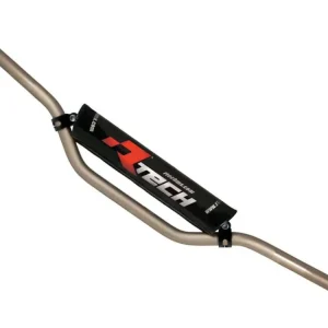 Sleva řídítka (Michael P.) o průměru 22 mm s hrazdou a chráničem, RTECH (titanové)