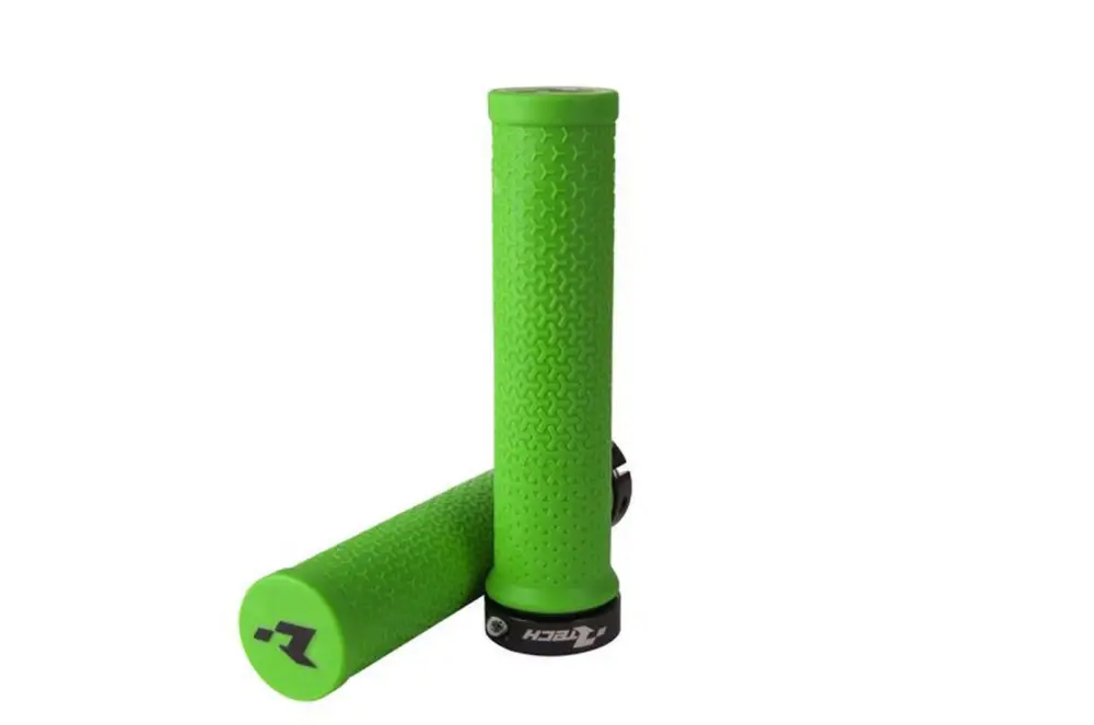gripy lock-on R20, RTECH (neon zelené, 1 pár) Nová Kolekce