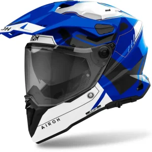 AIROH Enduro moto přilba COMMANDER 2 Reveal lesklá modrá Pouze Dnes