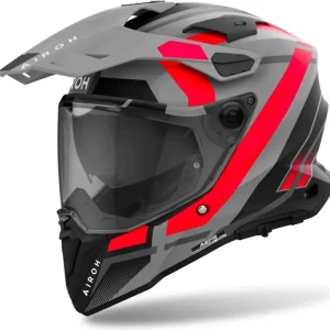 Koupit Online AIROH Enduro moto přilba COMMANDER 2 Reveal matná červená fluo
