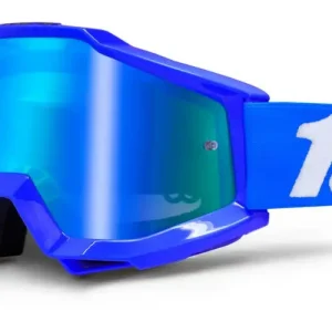 100% brýle ACCURI Reflex blue- USA (modré chrom plexi + čiré plexi s čepy pro slídy) Must-Have