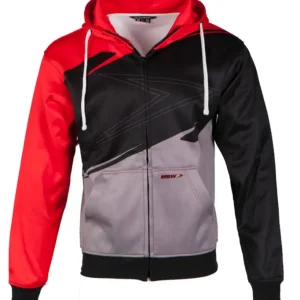 MBW Hoodie EVO - volnočasová mikina černo-šedo-červená Koupit Online