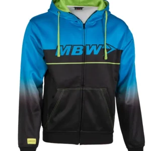 MBW Hoodie Spirit - volnočasová mikina modro-černá Originální