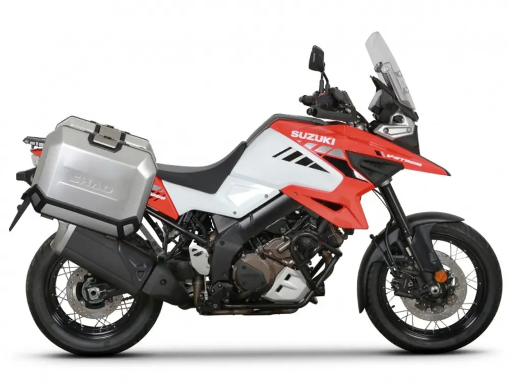 Ověřený Kompletní sada bočních hliníkových kufrů SHAD TERRA 36L/36L, včetně montážní sady SHAD SUZUKI DL 1000 V-Strom/ DL 1050 V-Strom