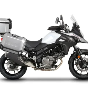 Kompletní sada hliníkových kufrů SHAD TERRA, 37L topcase 47L/47L boční kufry, včetně montážní sady a plotny SHAD SUZUKI DL 650 V-Strom Jen Po Omezenou Doba