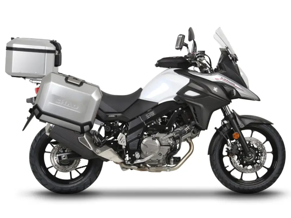 Nejlepší Cena Kompletní sada hliníkových kufrů SHAD TERRA, 48L topcase 36L/36L boční kufry, včetně montážní sady a plotny SHAD SUZUKI DL 1000 V-Strom/ DL 1050 V-Strom