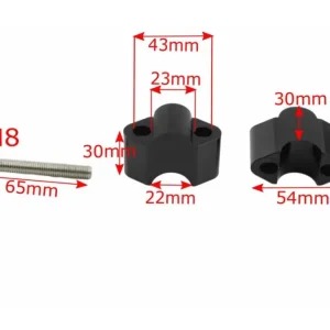 Zvýšení řídítek Arc 30, 22mm černá Cenově Výhodný