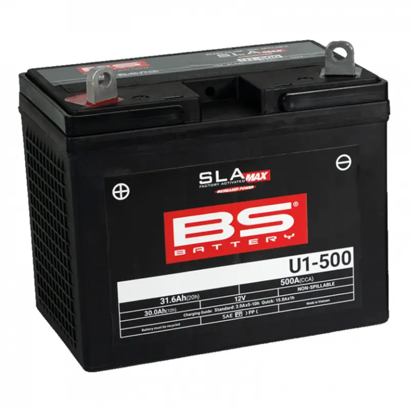Továrně aktivovaná motocyklová baterie BS-BATTERY U1-500 SLA MAX Omezená Nabídka