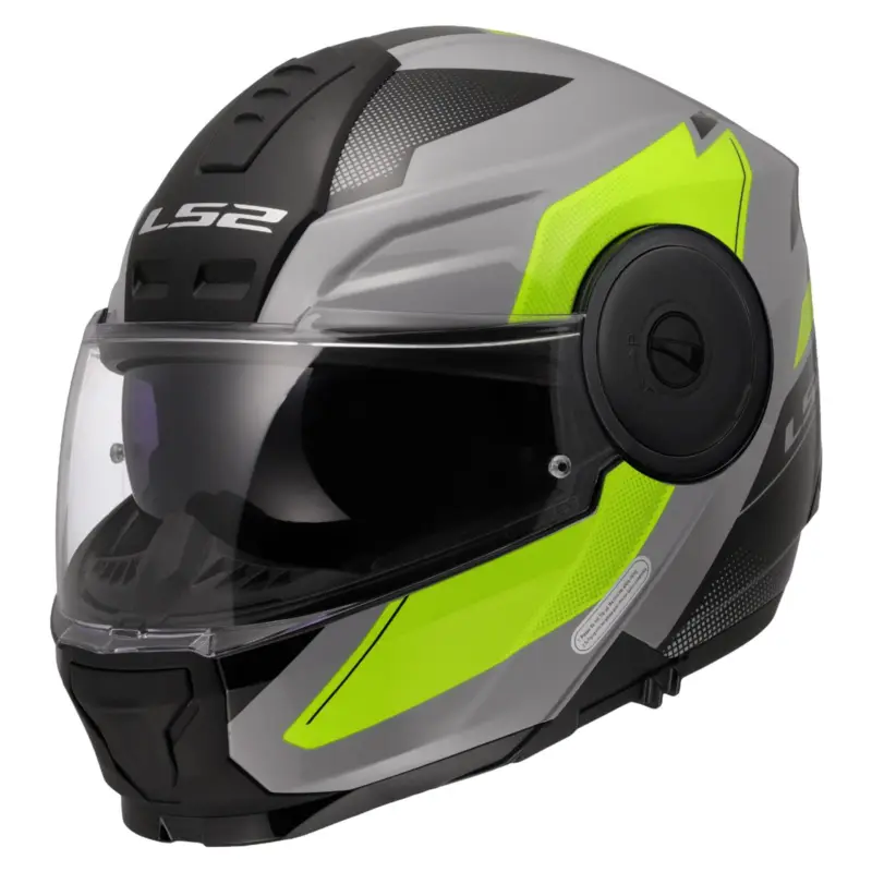 LS2 Výklopná moto přilba FF902 SCOPE II DURIA GREY H-VIS YELLOW Super Cena