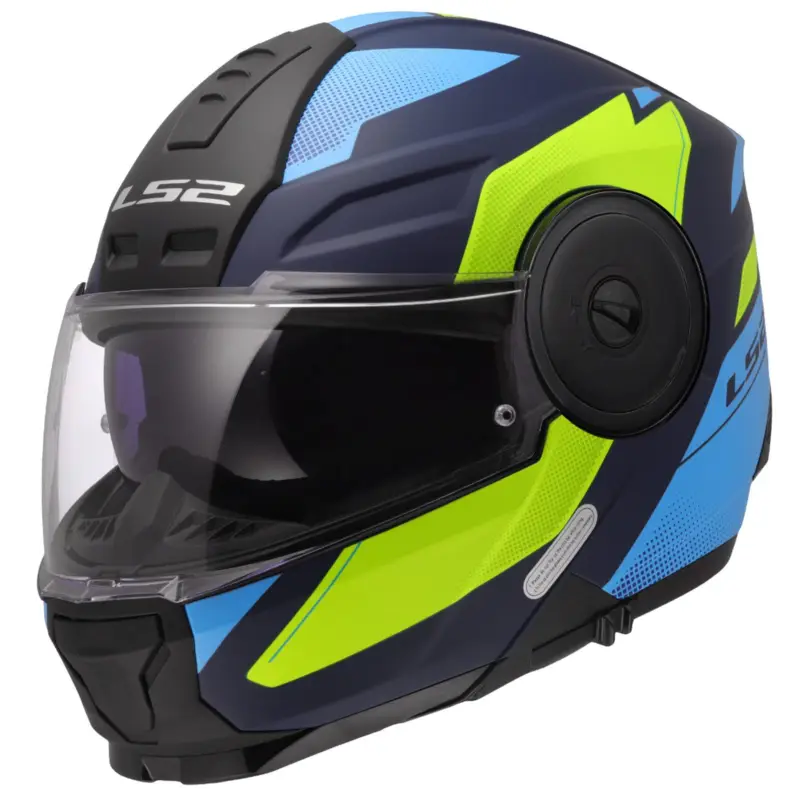 Kup Teď LS2 Výklopná moto přilba FF902 SCOPE II DURIA BLUE H-VIS YELLOW