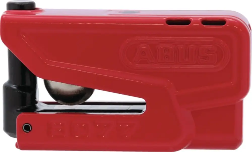 Cenový Hit zámek na kotoučovou brzdu Granit Detecto XPlus 2.0 (průměr třmenu 13 mm), ABUS (červený)