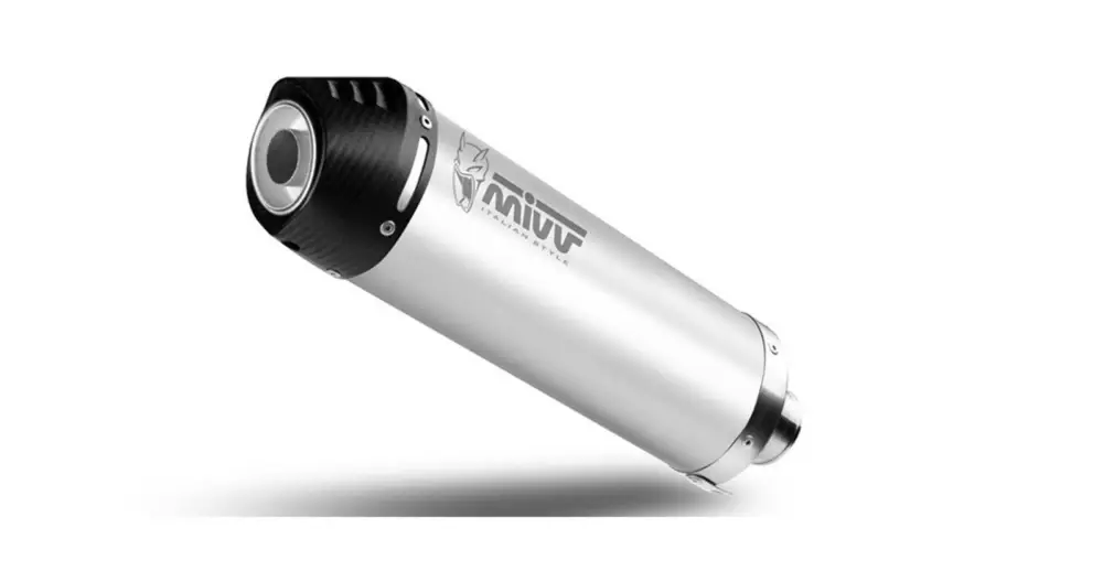 Akční Nabídka Výfuk kompletní 2x1 MIVV OVAL K.057.K4C Titan s uhlíkovým krytem