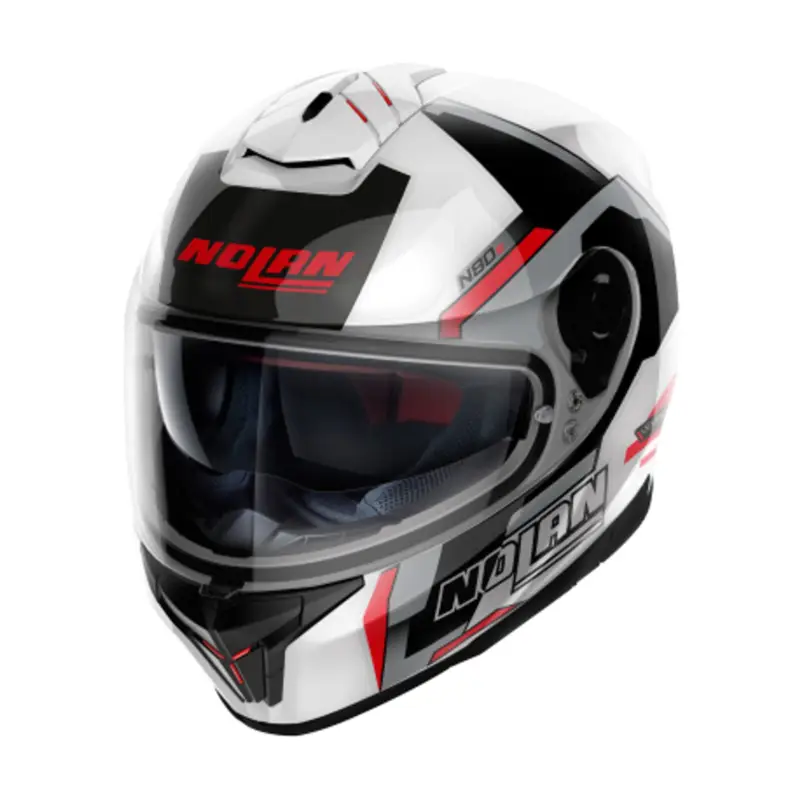 NOLAN Integrální moto přilba N80-8 Wanted N-com Metal White 74 Kup Teď