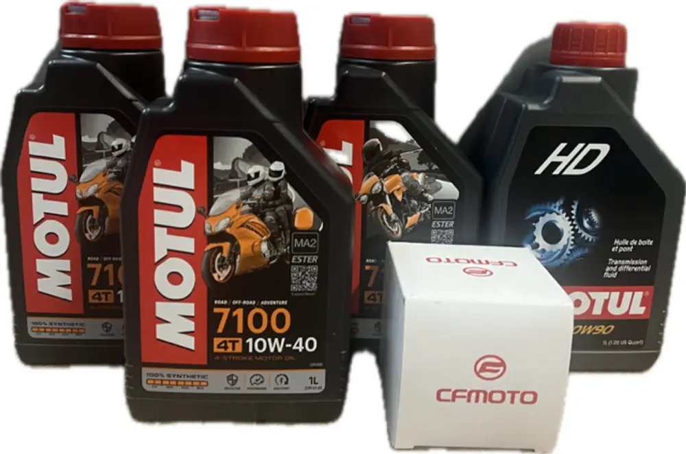MOTUL Sada pro kompletní výměnu olejů CFMOTO X450/X520/X550/X600/X625, UTV625 PREMIUM Značkový