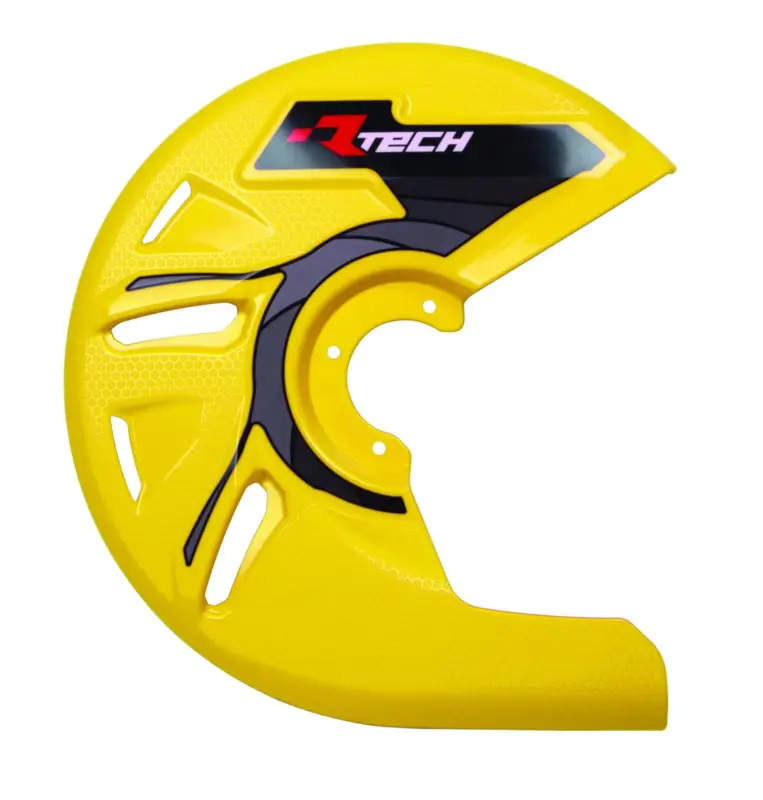 Omezená Nabídka kryt předního kotouče, RTECH (žlutý)